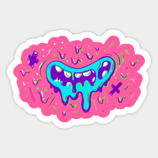 Drippy Candy Face Sticker